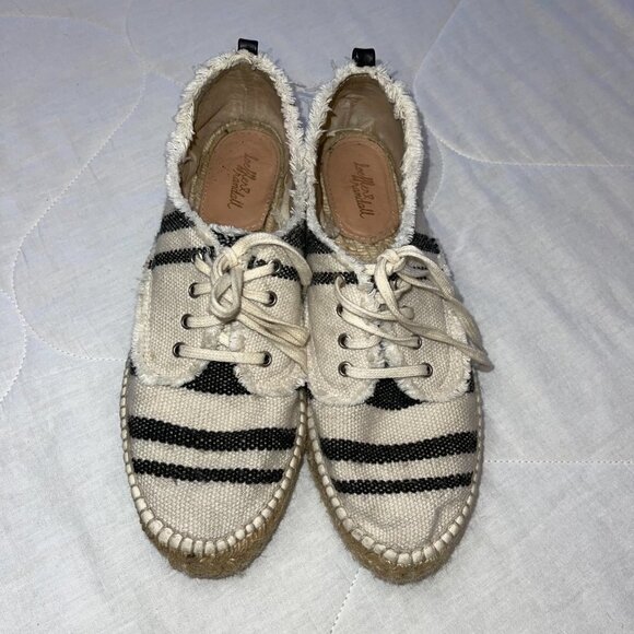 Loeffler Randall Alfie Espadrille Sneaker Womens Off White Black Size 8.5 US - Picture 12 of 12